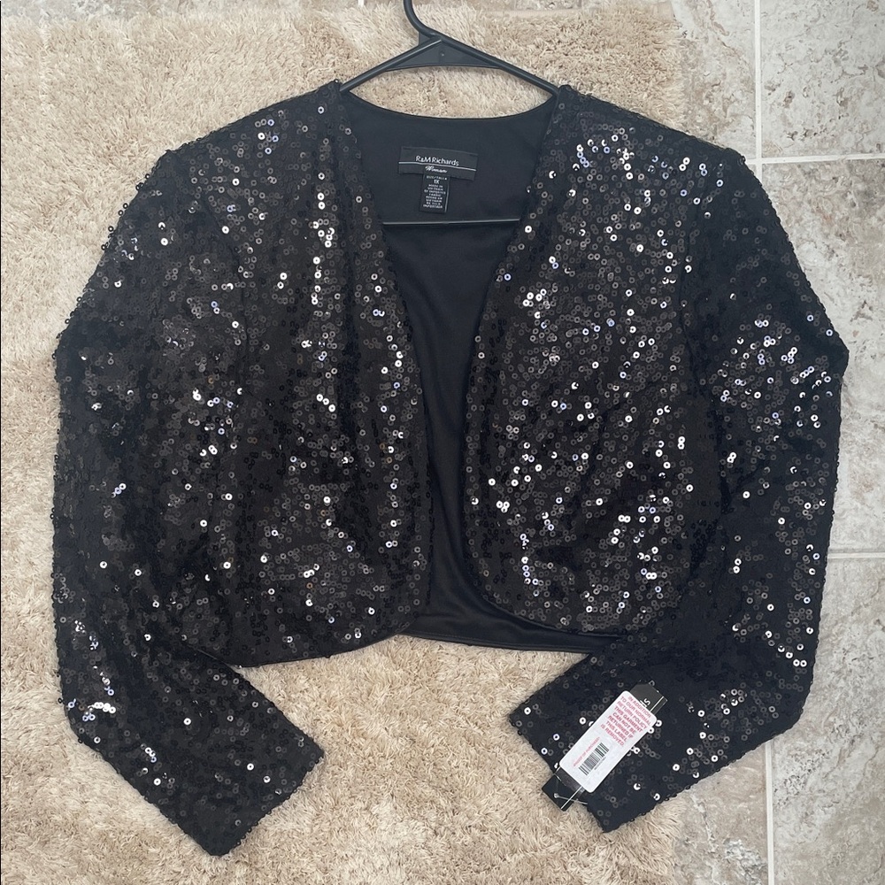 Cachet Black Sequin Bolero